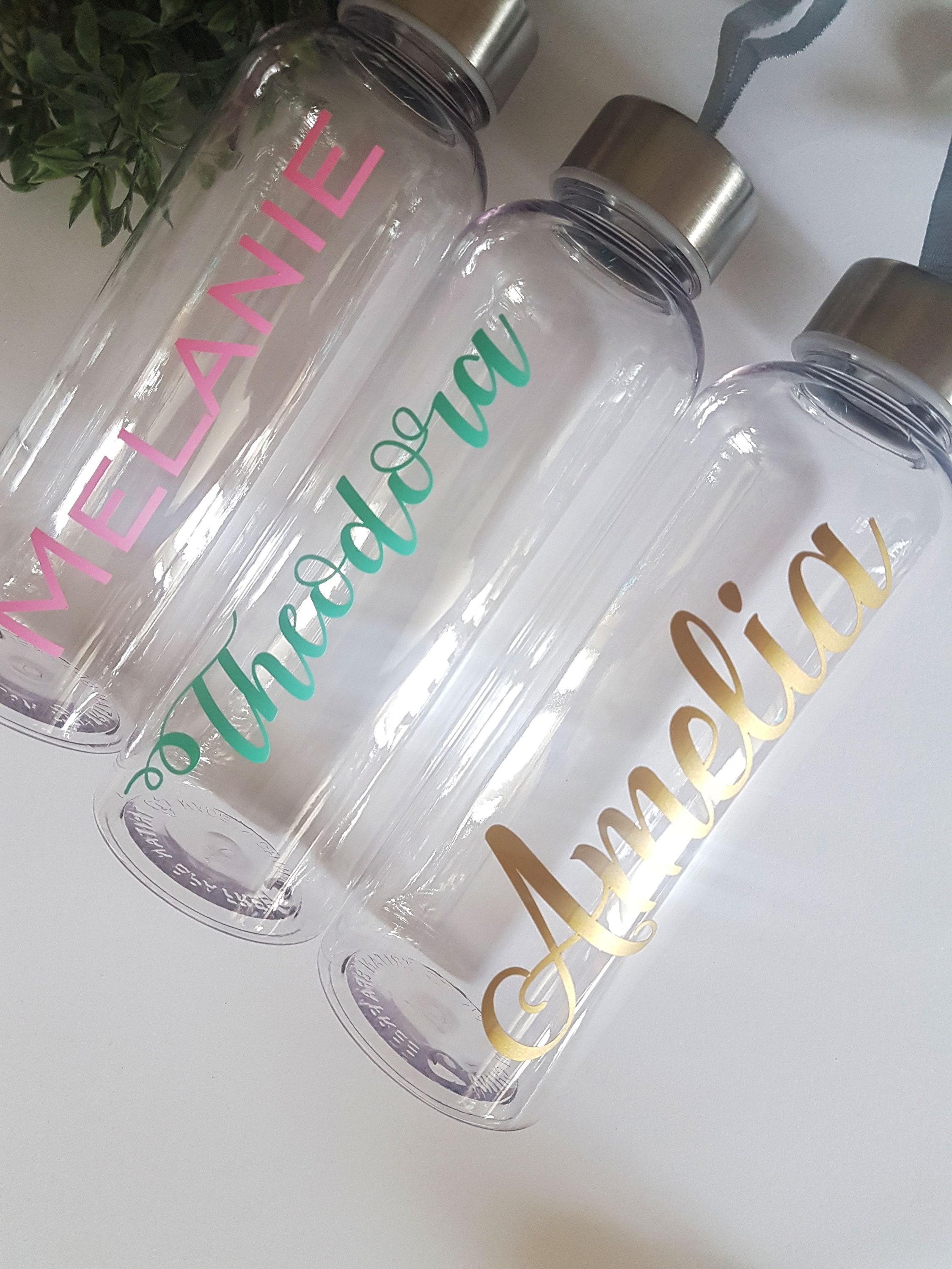 Personalized Water Bottles Bridesmaid Gift Bottle Reusable Etsy