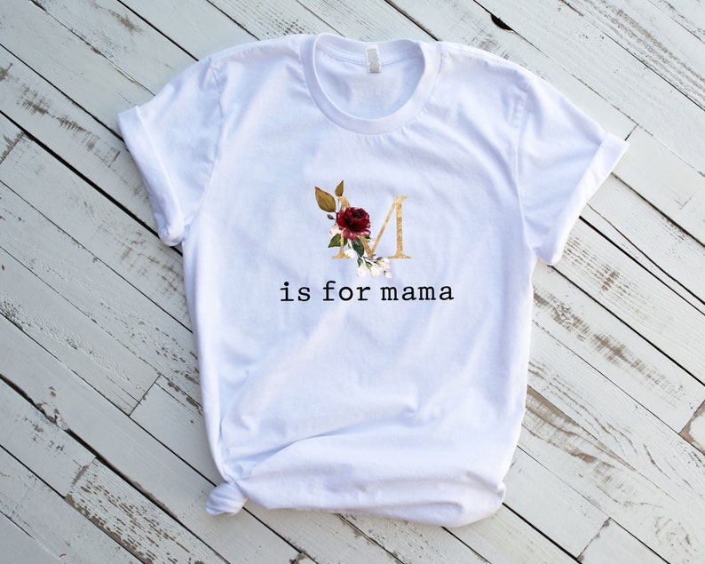 grandma gift M is for mama mother/'s day funny t shirt gift mommy gift