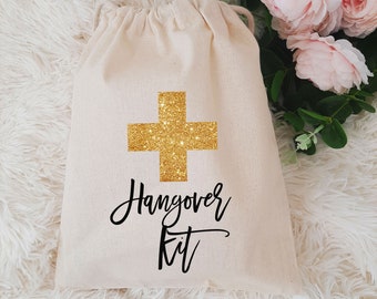 HANGOVER cross kit bag bachelorette party or welcome wedding favor bag
