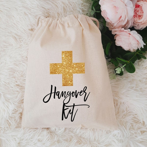 HANGOVER cross kit bag enterrement de vie de jeune fille ou sac de faveur de mariage de bienvenue