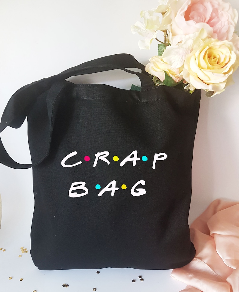 Crap Bag Cotton Canvas Tote Bagfriends Tv Show Tote Bag Etsy