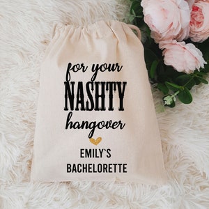 For your Nashty hangover Nashville bachelorette Survival Hangover Kit Bags Wedding Recovery Kit Hen Party