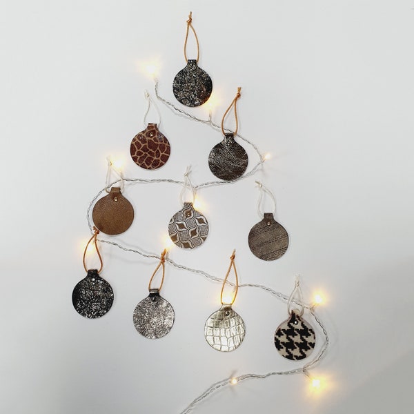 Leather Christmas decoration