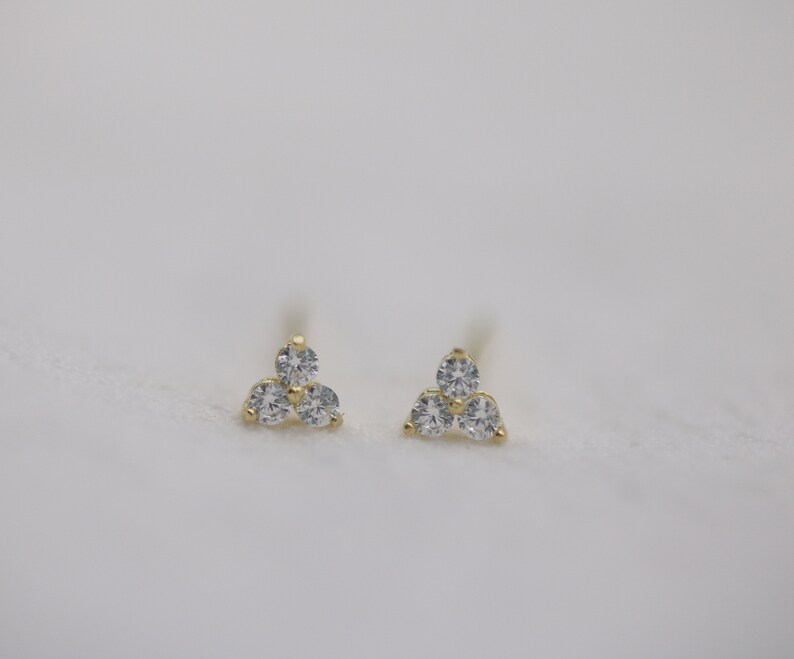 Tiny Earrings Delicate Earrings Tiny CZ studs Tiny studs CZ studs CZ earrings Minimal Stud Earrings