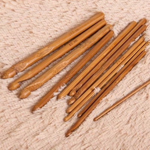 0.5 2.75mm Bamboo Crochet Hooks for Crocheting and Amigurumi, Ultra Fine Bamboo  Crochet Hooks, Crochet Hook for Lace 