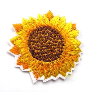 Sun Flower Iron On Patch- Plant Nature Applique Crafts Badge Patches HD163