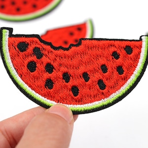 Water Melon Iron On Patch- Fruit Food Citrus Applique Crafts Badge Patches HD128