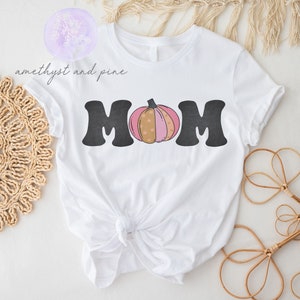 Mom Retro Pumpkin Shirt, Mom of the Birthday Girl, Minimalist, Halloween Birthday, Pumpkin Birthday Party, Fall Birthday, Boho Pumpkin Bday