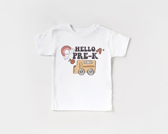 Hello Pre K Grade Shirt, Pre-K Shirt, Back To School Shirt, Preschool Shirt, First Day of School Shirt, First Day of Preschool, Pre-k