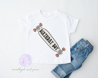 Birthday Boy Skateboarding Shirt, Skateboard Birthday, Skater Birthday, Boys Birthday Shirt, Skateboard Birthday Tshirt, Skateboarding Theme