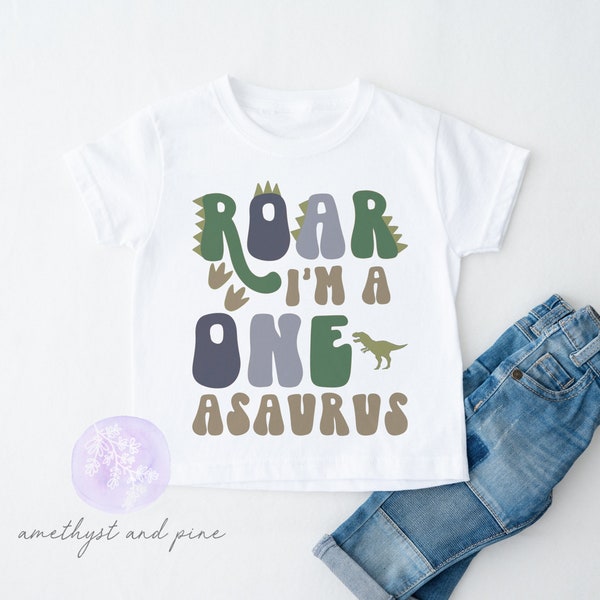 CUSTOM    One-A-Saurus Birthday Shirt