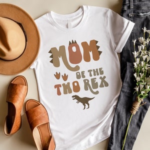 Mom of the Two Rex Birthday Shirt, Family Two Rex Shirts, Second Birthday, Mom of the Birthday Boy, Family Dinosaur Birthday Shirts, T-Rex