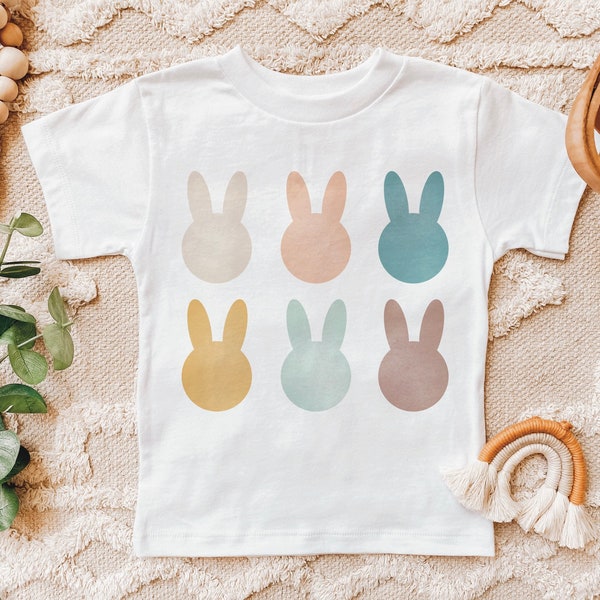 Easter Bunny Shirt, Toddler Easter Shirt, Retro Easter Shirt, Kids Easter Tee, Gender Neutral Easter Shirt, Rabbit Shirt, Minimalist Easter