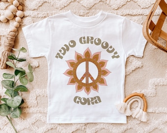 Two Groovy Shirt, Two Groovy Birthday Party, Hippie Birthday, Second Birthday Shirt, 2nd Birthday, Retro Birthday, Flower Power, 60s 70s