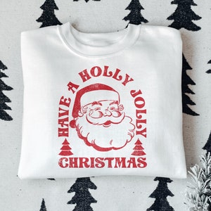 Christmas Santa Shirt, Classic Santa Shirt, Retro Santa Shirt, Holly Jolly Christmas Shirt, Santa Shirt for Kids, Toddler Christmas Shirt