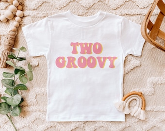 Two Groovy Shirt, Two Groovy Birthday Party, Hippie Birthday, Second Birthday Shirt, 2nd Birthday, Retro Birthday, Flower Power, 60s 70s
