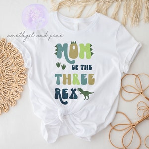 Mom of the Three Rex Birthday Shirt, Family Three Rex Shirts, Third Birthday, Mom of the Birthday Boy, Family Dinosaur Birthday Shirts, 3rd