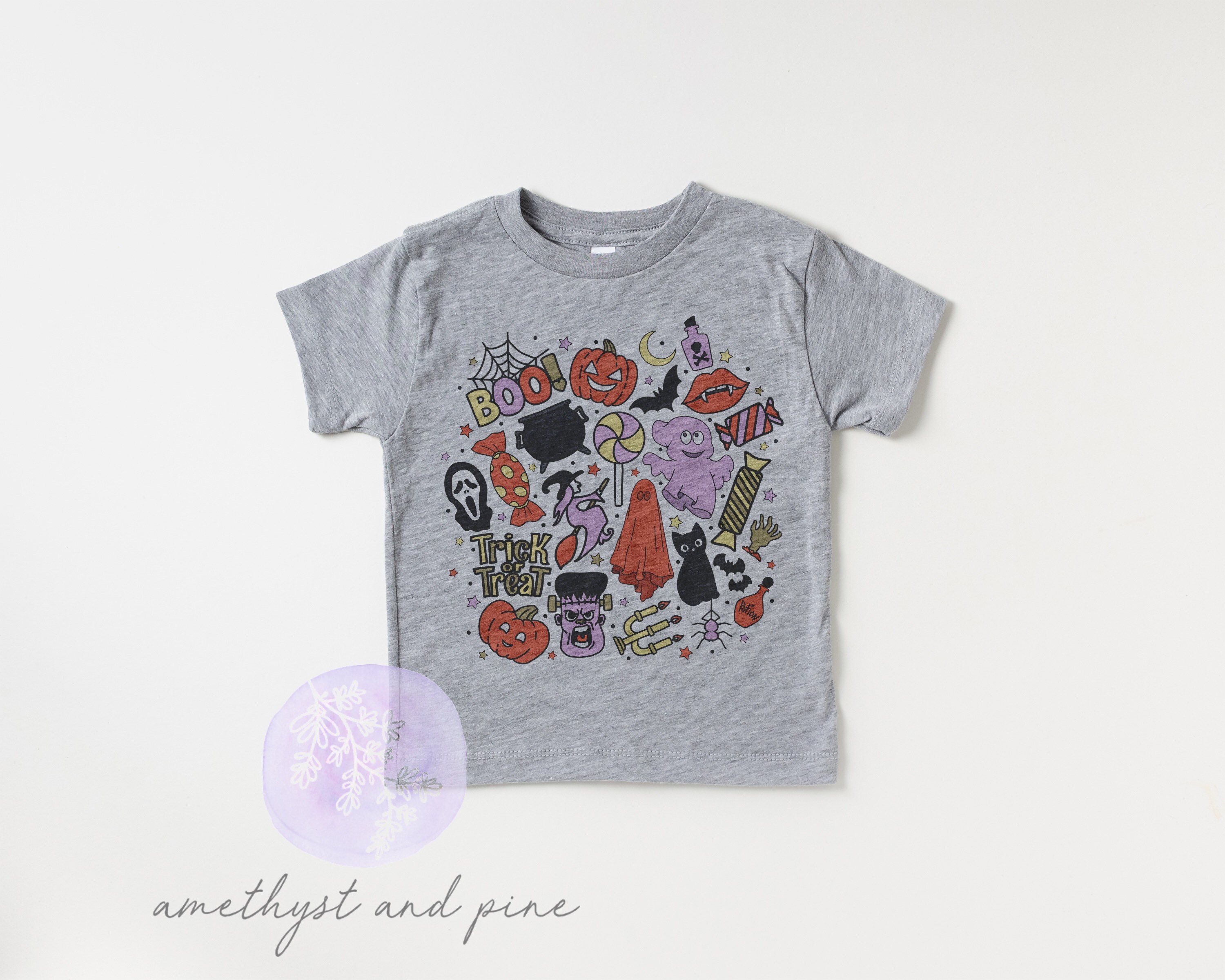 Spooky Doodles Shirt Boys Halloween Shirt Toddler Halloween Etsy