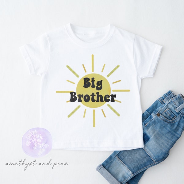 Big Bro Est 2026 Funny 'Promoted To Big Brother' Toddler T-Shirt - 100% Cotton Humor Gift For New Baby Sibling Big Brother Is Watching You Poster