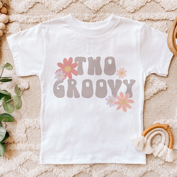 Two Groovy Shirt, Two Groovy Birthday Party, Hippie Birthday, Second Birthday Shirt, 2nd Birthday, Retro Birthday, Flower Power, 60s 70s