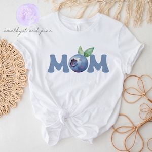 Blueberry Mom Shirt, Blueberry Theme Birthday Party, Berry First Birthday, Sweet One Birthday, Farmer&#39;s Market Theme, Adult Unisex CrewNeck