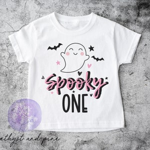 Spooky One Shirt, Girls Halloween Birthday, Ghost Birthday, Girl First Birthday, Girl 1st Birthday, Boo Day, Spooktacular Birthday