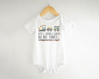 Train Shirt, Toddler Train Shirt, Baby Train Outfit, Baby Boy Outfit, Little Engines Can Do Big Things Shirt, Cute Baby Boy Outfit, Newborn