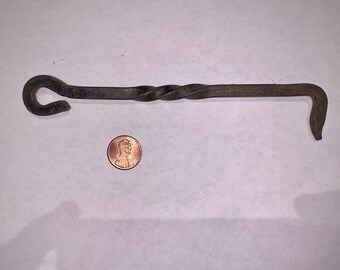 Antique primitive hook latch. Handmade by a blacksmith.