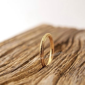 Extra dunne Spinner Ring, Fidget Spinner Ring, 14k Vergulde Ring voor vrouwen, Meditatie Ring, Angst Ring, Duim Ring, Speelse Ring, Verkoop afbeelding 8