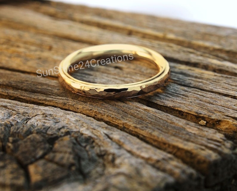 Extra dünner Spinner Ring, Fidget Spinner Ring, 14k vergoldet Ring für Frauen, Meditation Ring, Angst Ring, Daumen Ring, verspielter Ring Bild 6