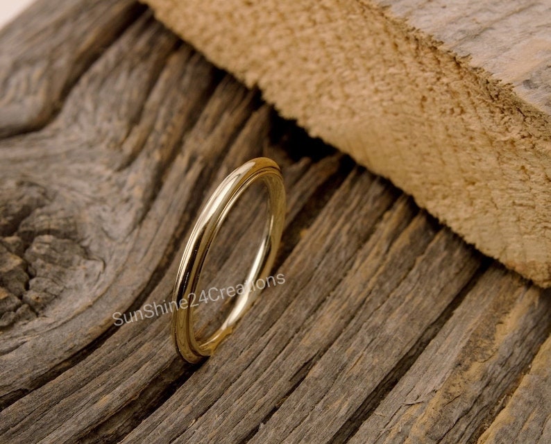 Extra dünner Spinner Ring, Fidget Spinner Ring, 14k vergoldet Ring für Frauen, Meditation Ring, Angst Ring, Daumen Ring, verspielter Ring Bild 9