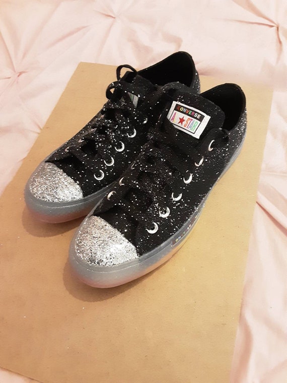 glitter converse womens size 6