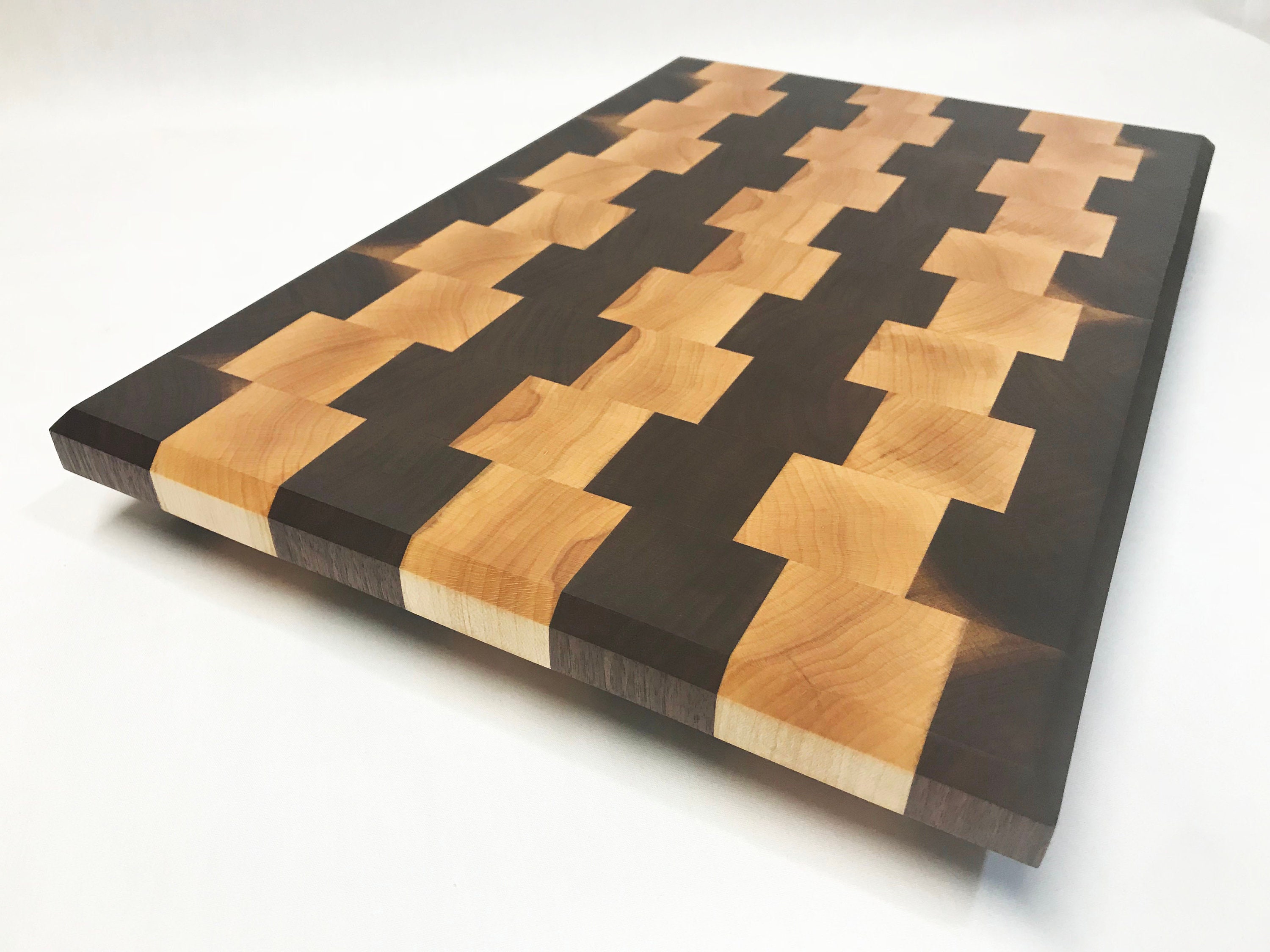 End-Grain Cutting Board Kit Walnut & Hard Maple