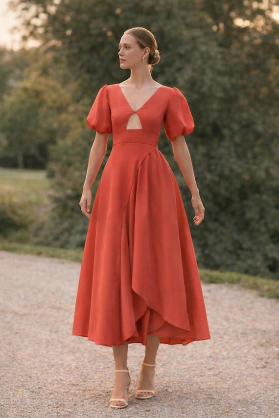 strapless open back dress Folkwear 220 Garden Party Dress – The Fold Line main image 0