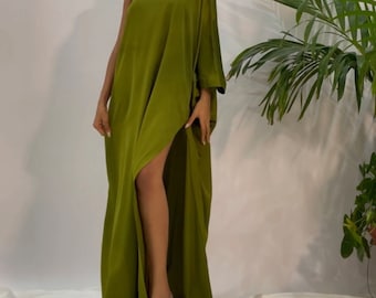 Pattern Women&#39;s asymmetrical caftan dress with sleeves 6 SIZES Download sewing patterns in PDF format Basic pattern in digital format
