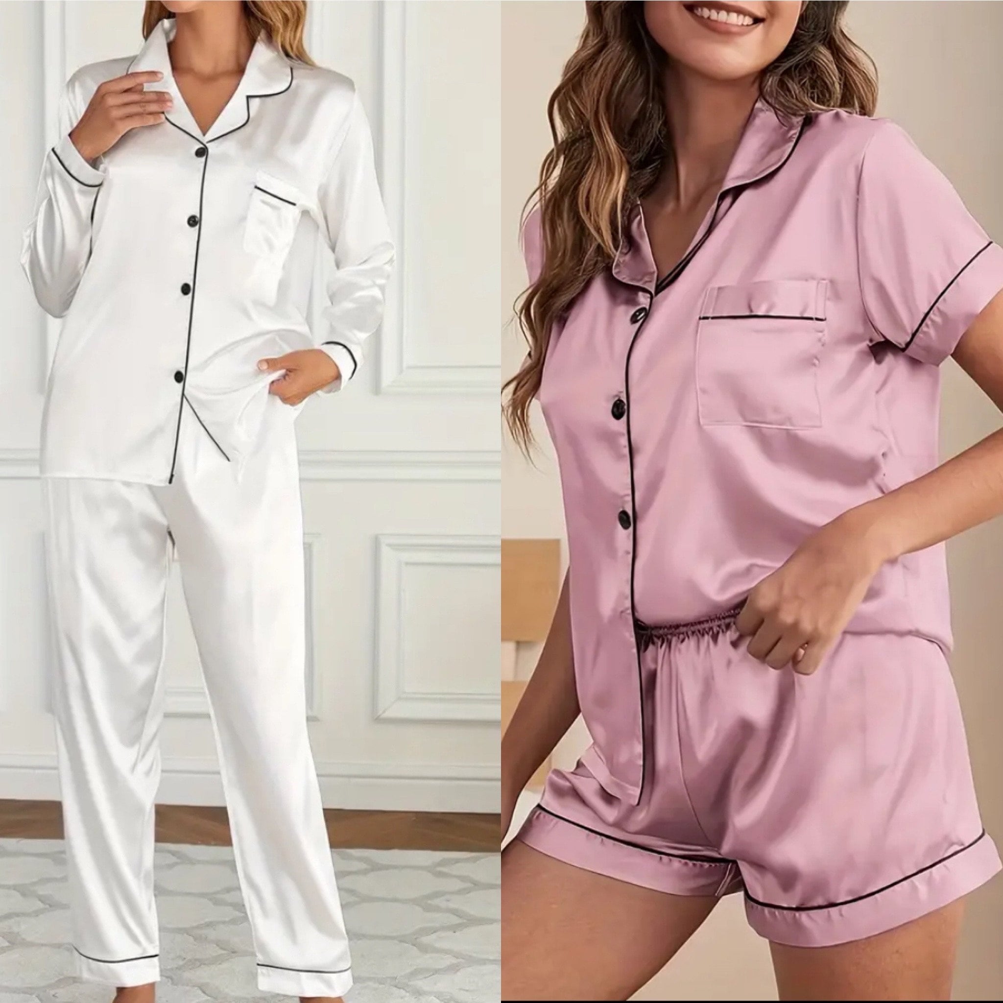 Sewing pattern for pajamas - Nightwear patterns - PDF sewing patterns for women - Pajama pattern - Shorts pajama pattern