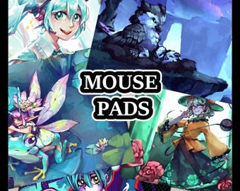 Fantasy Mat, anime, lucifer, miku hatsune, touhou project, guilty gear, helltaker Mouse Pad, Desk Mat, Mousepad, Desk Decor, Desk Pad
