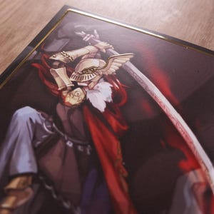 Malenia Gold Print and Standee | Elden Ring Fantasy Character Handmade Gift for Video Gamer