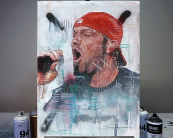 Fred Durst | Limp Bizkit | ORIGINAL Hand Oil Painting