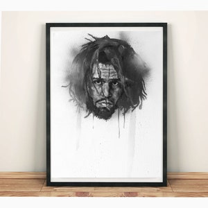 J Cole | Fine Art PRINT from Hand Oil Painting