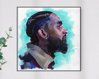 Nipsey Hussle | Prints & Canvas from Hand Oil Painting