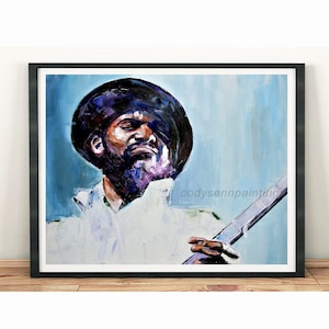 Gary Clark Jr. Fine Art Print of an Original Hand Oil Painting