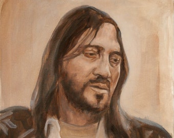 John Frusciante ORIGINAL Oil Painting Vintage Style | Red Hot Chili Peppers