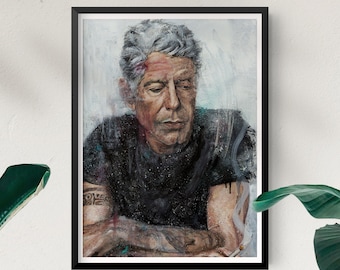 Anthony Bourdain | Prints & Canvas from Hand Oil Painting