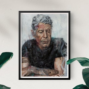 Anthony Bourdain | Prints & Canvas from Hand Oil Painting