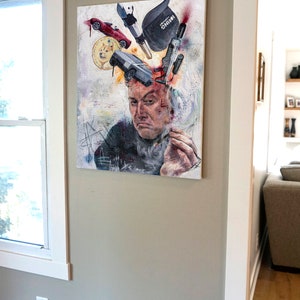 Elon Musk Prints & Canvas from Hand Oil Painting image 7