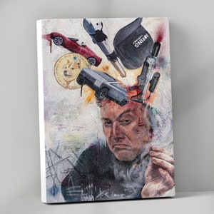 Elon Musk Prints & Canvas from Hand Oil Painting image 2