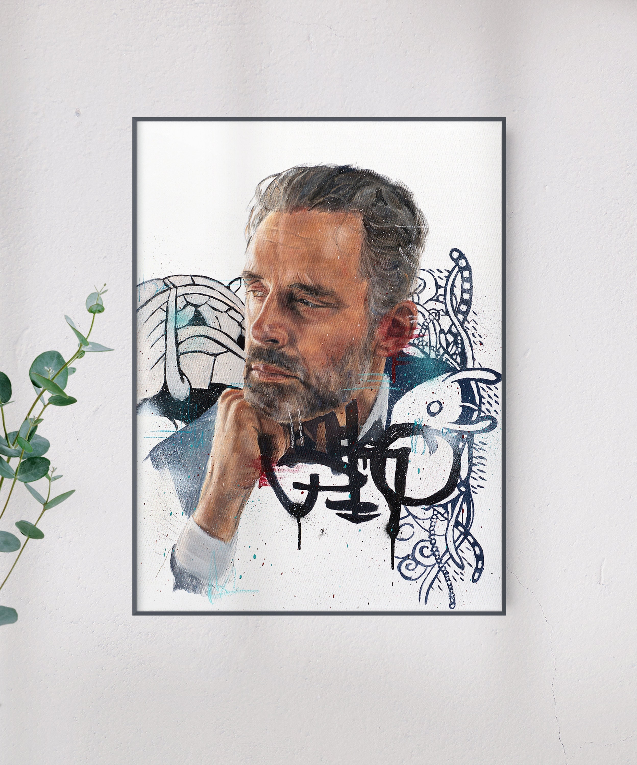 ジョーダン・ピーターソン | 手描き油絵の版画とキャンバス - Etsy 日本, image size:2496x3000