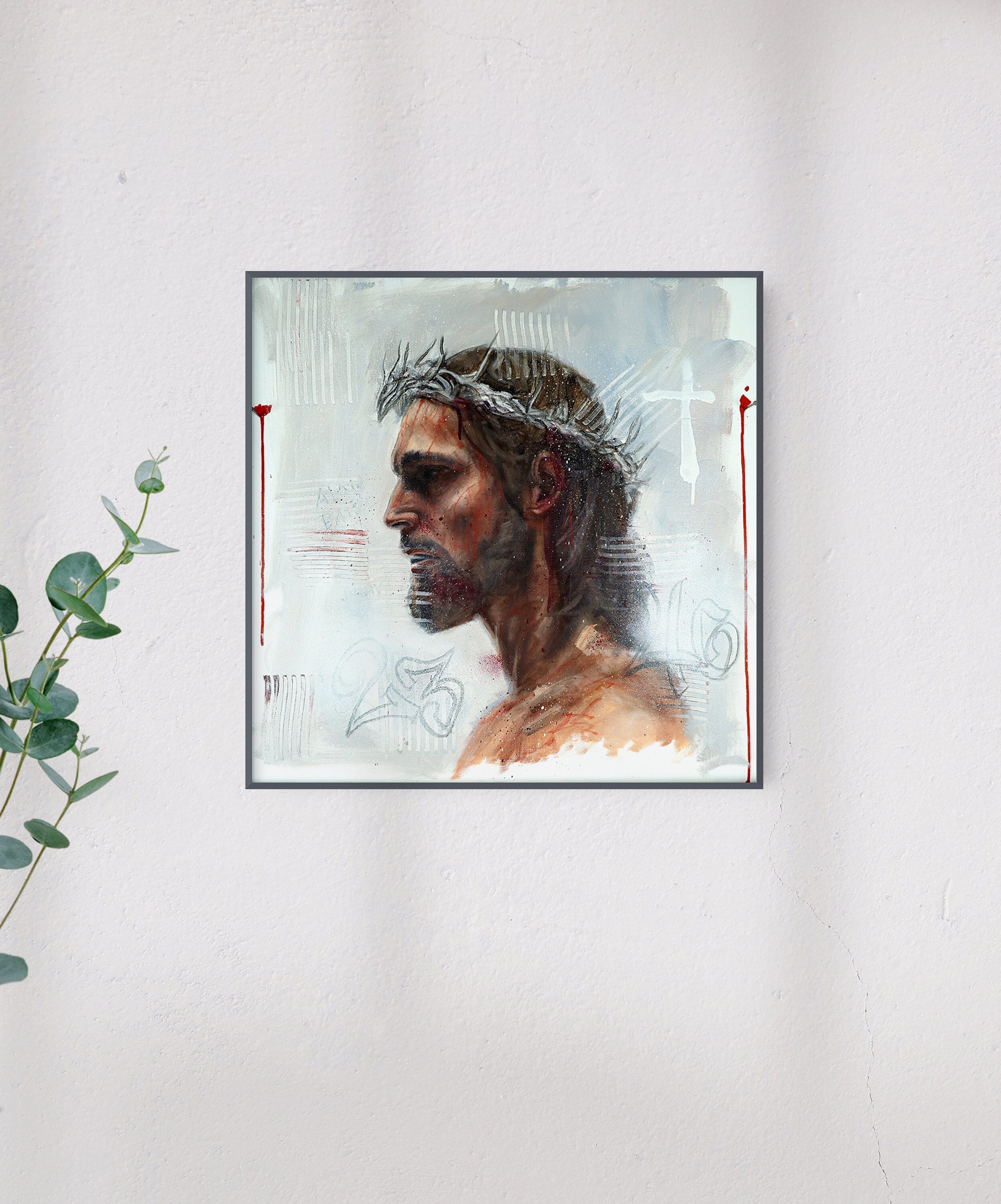 Jesus Christus | Druck \u0026 Leinwand von Hand Öl Gemälde - Etsy Österreich, image size:2496x3000