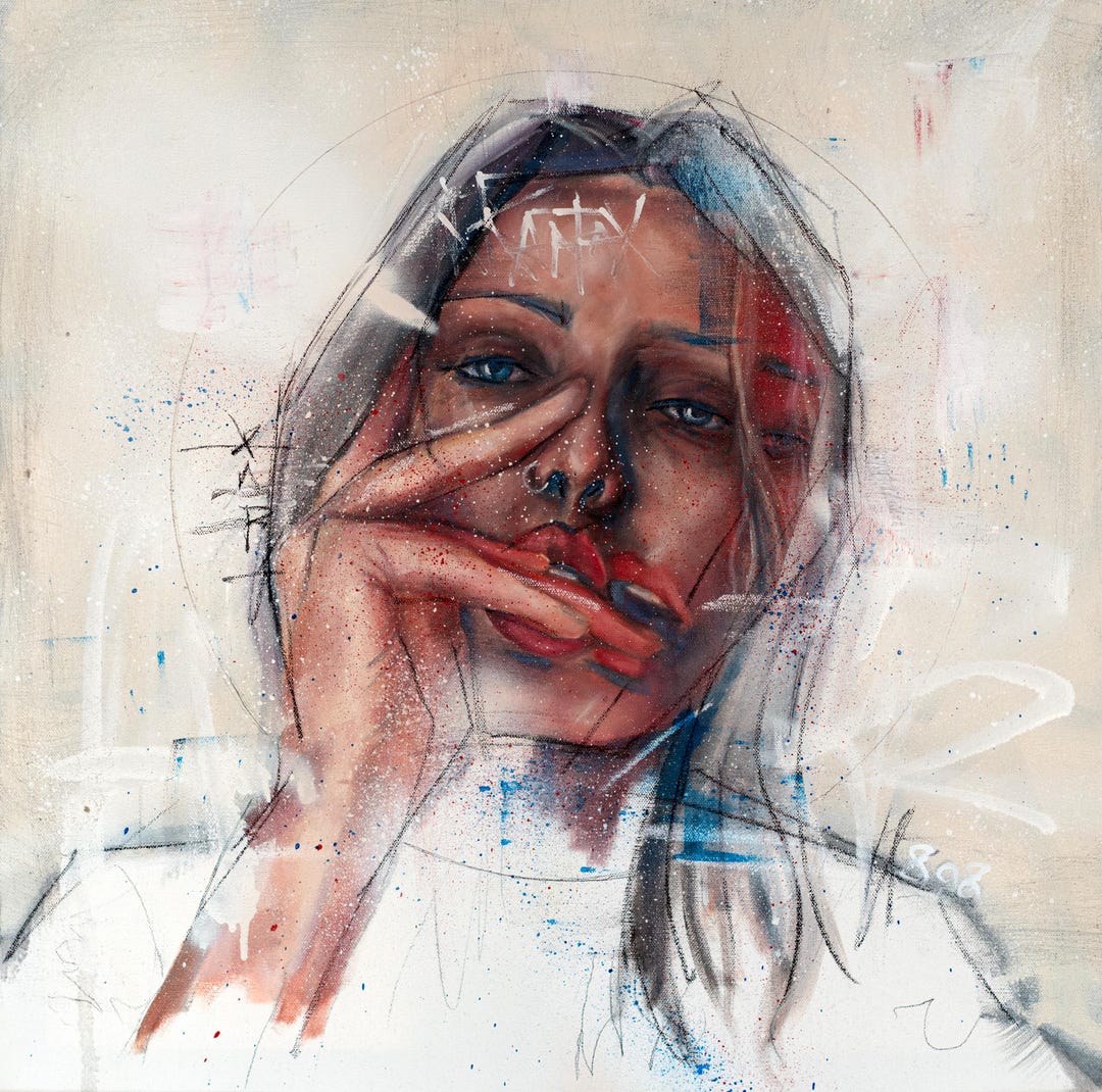 Hand Obsession Obsession // ORIGINAL Hand Oil Painting - Etsy